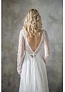 Casual Soft Tulle Wedding Dresses Backless & Long Sleeves