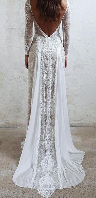 Woodland Fairy Wedding Dress with Exquisite Lace Appliques