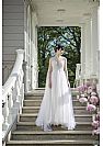 Summer Tulle A-line Wedding Dress with V-Neck