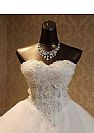 Princess Ball Gown Wedding Dress with Crystals & Flower