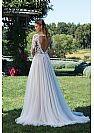 Charming Floral Appliqued Wedding Dress Open Back