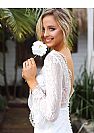 See Through Boho Wedding Dress Casual Bridal Gowns