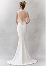 Chic Satin Mermaid Wedding Dresses with Open Back
