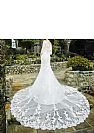 Delicate Lace Appliqued Wedding Dress with Half Sleeves