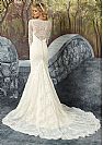 Exquisite Lace Appliqued Wedding Dress with Long Sleeves
