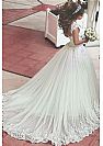 Gorgeous Lace Appliqued Ball Gown Wedding Dresses