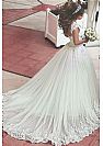 Gorgeous Lace Appliqued Ball Gown Wedding Dresses