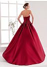 Glamorous Red Satin Ball Gown Wedding Dresses